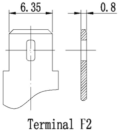 TLV1265F2 - 12V 6.5Ah, F2 - 0.250" Terminals