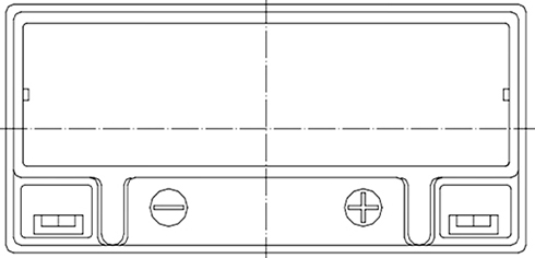 TLV1265NB-GEN - 12V 6.5Ah Generator Battery - Top Diagram
